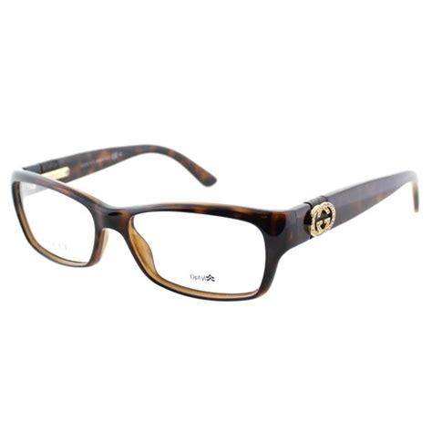 brown thick frame rectangle gucci glasses